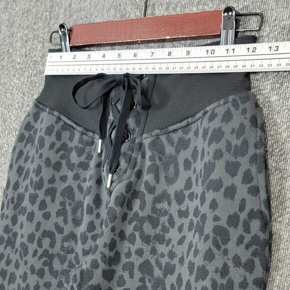 Victorias Secret Jogger Sweatpants Womens XS Gray Black Animal Print Lounge - Picture 5 of 16
